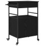 Carro de Cocina Roble Negro 56x43x89.5 cm Madera de Ingeniería von , Küchen- und Speisewagen - Ref: Foro24-871668, Preis: 111...