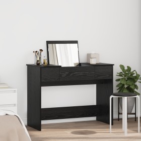 Mesa de Tocador con Espejo Roble Negro 100x45x76 cm von , Schlafzimmerkommoden - Ref: Foro24-871671, Preis: 127,16 €, Rabatt: %