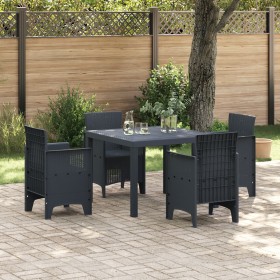 Mesa de Jardín Antracita 100x100x73 cm de Polirratan von , Gartentische - Ref: Foro24-871680, Preis: 89,78 €, Rabatt: %