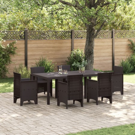 Mesa de jardín ratán sintético marrón 200x100x73 cm von , Gartentische - Ref: Foro24-871689, Preis: 165,62 €, Rabatt: %