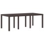Mesa de jardín ratán sintético marrón 200x100x73 cm von , Gartentische - Ref: Foro24-871689, Preis: 165,62 €, Rabatt: %