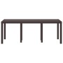 Mesa de jardín ratán sintético marrón 200x100x73 cm von , Gartentische - Ref: Foro24-871689, Preis: 165,62 €, Rabatt: %