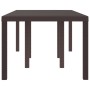 Mesa de jardín ratán sintético marrón 200x100x73 cm von , Gartentische - Ref: Foro24-871689, Preis: 165,62 €, Rabatt: %