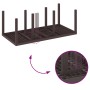 Mesa de jardín ratán sintético marrón 200x100x73 cm von , Gartentische - Ref: Foro24-871689, Preis: 165,62 €, Rabatt: %