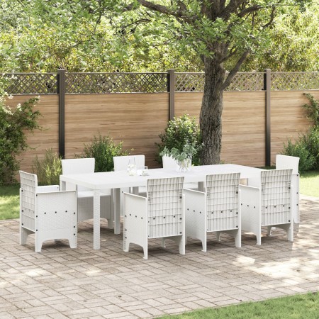 Mesa de jardín ratán sintético blanca 250x100x73 cm | Foro24.es | Tu tienda online para hogar, jardín y más Foro24.es