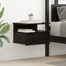 Mesa de Noche Flotante Roble Negro 40x31x27 cm Madera Elaborada von , Nachttische - Ref: Foro24-871756, Preis: 41,95 €, Rabat...