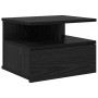 Mesa de Noche Flotante Roble Negro 40x31x27 cm Madera Elaborada by , Nightstands - Ref: Foro24-871756, Price: 41,95 €, Discou...