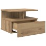 Mesitas de Noche Flotantes 2 pcs Roble Artesanal 40x31x27 cm Madera Elaborada by , Nightstands - Ref: Foro24-871755, Price: 6...