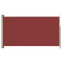 Toldo lateral retráctil de jardín rojo 170x300 cm