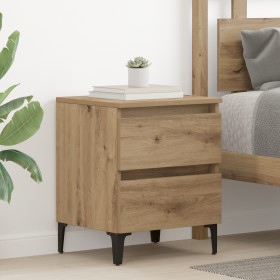 Cabinet de Cama Roble Artesanal 40x35x50 cm Madera Elaborada de , Mesitas de noche - Ref: Foro24-871920, Precio: 55,96 €, Des...
