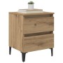 Cabinet de Cama Roble Artesanal 40x35x50 cm Madera Elaborada de , Mesitas de noche - Ref: Foro24-871920, Precio: 55,96 €, Des...
