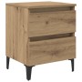 Cabinet de Cama Roble Artesanal 40x35x50 cm Madera Elaborada de , Mesitas de noche - Ref: Foro24-871920, Precio: 55,96 €, Des...