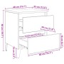 Cabinet de Cama Roble Artesanal 40x35x50 cm Madera Elaborada de , Mesitas de noche - Ref: Foro24-871920, Precio: 55,96 €, Des...