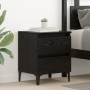 Cabinet de Cama Roble Negro 40x35x50 cm Madera Dura by , Nightstands - Ref: Foro24-871922, Price: 65,97 €, Discount: %