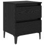 Cabinet de Cama Roble Negro 40x35x50 cm Madera Dura by , Nightstands - Ref: Foro24-871922, Price: 65,97 €, Discount: %