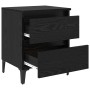 Cabinet de Cama Roble Negro 40x35x50 cm Madera Dura by , Nightstands - Ref: Foro24-871922, Price: 65,97 €, Discount: %