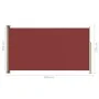 Einziehbare seitliche Gartenmarkise rot 170x300 cm von vidaXL, Sonnenschirme - Ref: Foro24-317889, Preis: 61,21 €, Rabatt: %