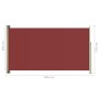 Retractable red garden side awning 170x300 cm by vidaXL, Umbrellas - Ref: Foro24-317889, Price: 62,12 €, Discount: %