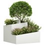 Macetero de Plástico Blanco Plástico Mediano Inlays Decorativos | Foro24.es | Tu tienda online para hogar, jardín y más Foro24.es