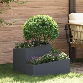 Macetero de Plástico Antracita Plástico Mediano Duradero de , Maceteros y jardineras - Ref: Foro24-873573, Precio: 89,04 €