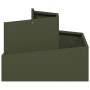 Macetero de Metal Verde Oliva Metal Mediano Apilable | Foro24.es | Tu tienda online para hogar, jardín y más Foro24.es