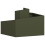 Macetero de Metal Verde Oliva Metal Mediano Apilable | Foro24.es | Tu tienda online para hogar, jardín y más Foro24.es