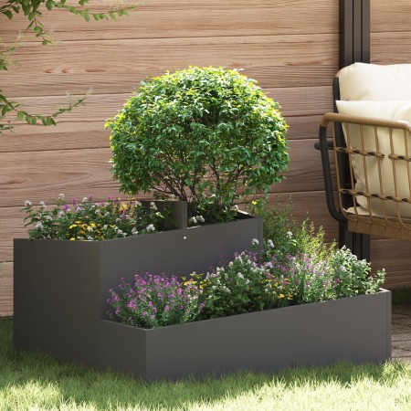 Macetero Negro 80x80x50 cm Acero Frío von , Töpfe und Pflanzgefäße - Ref: Foro24-873578, Preis: 113,47 €, Rabatt: %