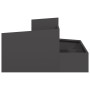 Macetero Negro 80x80x50 cm Acero Frío de , Maceteros y jardineras - Ref: Foro24-873578, Precio: 102,68 €