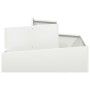 Macetero Blanco 80x80x50 cm Acero Laminado en Frío | Foro24.es | Tu tienda online para hogar, jardín y más Foro24.es