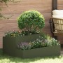 Macetero Verde Oliva 80x80x50 cm de acero laminado en frío | Foro24.es | Tu tienda online para hogar, jardín y más Foro24.es