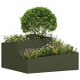 Macetero Verde Oliva 80x80x50 cm de acero laminado en frío | Foro24.es | Tu tienda online para hogar, jardín y más Foro24.es