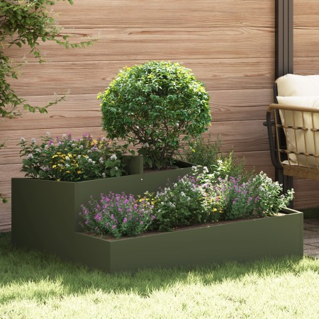 Macetas y Maceteros Verde oliva Metal 100 cm de largo Maceteros | Foro24.es | Tu tienda online para hogar, jardín y más Foro24.es