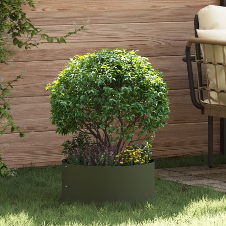 Macetero Verde Oliva Verde oliva Metal Mediano Resistente von , Töpfe und Pflanzgefäße - Ref: Foro24-873612, Preis: 33,65 €, ...