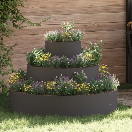 Macetero Metálico Acero/negro Acero Grande Modular by , Pots and planters - Ref: Foro24-873648, Price: 58,26 €, Discount: %
