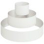Macetero de Metal Acero/Blanco Acero Recubierto en Polvo Grande by , Pots and planters - Ref: Foro24-873649, Price: 60,79 €, ...