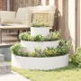 Macetero de Metal Acero/Blanco Acero Recubierto en Polvo Grande by , Pots and planters - Ref: Foro24-873649, Price: 60,79 €, ...