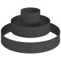 Macetero de Metal Acero/Negro Acero Grande by , Pots and planters - Ref: Foro24-873655, Price: 66,32 €, Discount: %