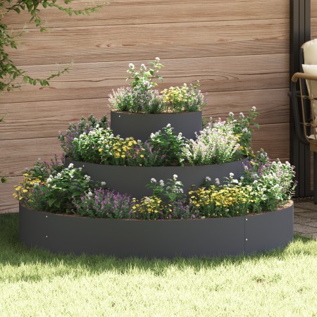 Macetero de Metal Acero Ø 120 cm Inserts Decorativos by , Pots and planters - Ref: Foro24-873657, Price: 69,71 €, Discount: %