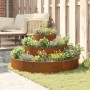 Macetero de Metal Acero Patinado Ø 120 cm Insertos Decorativos by , Pots and planters - Ref: Foro24-873661, Price: 62,65 €, D...