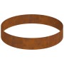 Macetero de Metal Acero Patinado Ø 120 cm Insertos Decorativos by , Pots and planters - Ref: Foro24-873661, Price: 62,65 €, D...