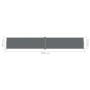 Anthrazit ausziehbare Seitenmarkise 160x1000 cm von vidaXL, Sonnenschirme - Ref: Foro24-318032, Preis: 109,15 €, Rabatt: %