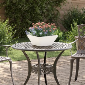 Macetero de Plástico Blanco Plástico 35 x 35 x 15 cm de , Maceteros y jardineras - Ref: Foro24-873798, Precio: 31,35 €