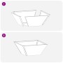 Macetero de Metal Acero Resistente a Climas 35 x 35 x 15 cm | Foro24.es | Tu tienda online para hogar, jardín y más Foro24.es