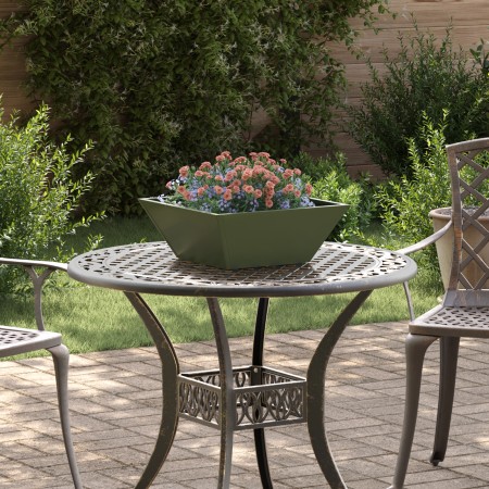 Macetero de Metal Verde Oliva Metal 40 x 40 x 15 cm Rectangular | Foro24.es | Tu tienda online para hogar, jardín y más Foro24.es