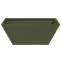 Macetero de Metal Verde Oliva Metal 40 x 40 x 15 cm Rectangular | Foro24.es | Tu tienda online para hogar, jardín y más Foro24.es