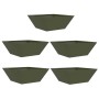 Macetero de Metal Verde Oliva Metal 40 x 40 x 15 cm | Foro24.es | Tu tienda online para hogar, jardín y más Foro24.es