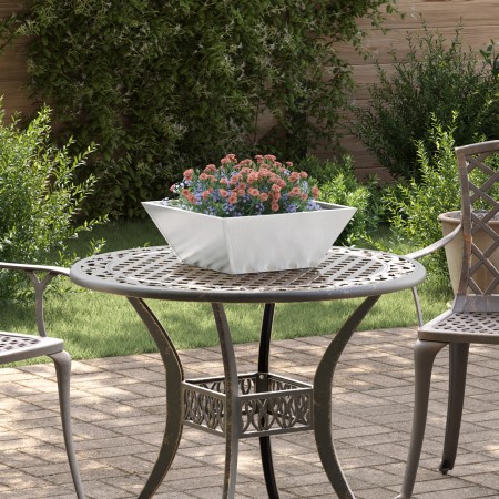Macetero de Metal Acero Inoxidable 40 x 40 x 15 cm Duradero | Foro24.es | Tu tienda online para hogar, jardín y más Foro24.es