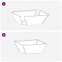 Macetero de acero Acero galvanizado 40 x 40 x 15 cm | Foro24.es | Tu tienda online para hogar, jardín y más Foro24.es