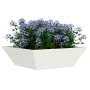 Macetero de Metal Blanco Metal Mediano Maceteros Cuadrado by , Pots and planters - Ref: Foro24-873826, Price: 41,32 €, Discou...