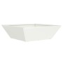 Macetero de Metal Blanco Metal Mediano Maceteros Cuadrado by , Pots and planters - Ref: Foro24-873826, Price: 41,32 €, Discou...